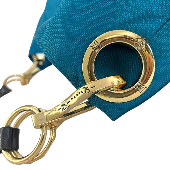 JPK PARIS 75 Large Teal Nylon Canvas Hobo Bag - Picture 12 of 15